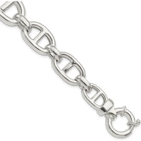 Sterling Silver Polished Fancy Link Bracelet - 7.75 inches by Lumare Gioia