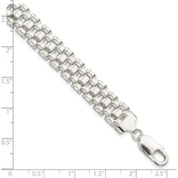 Sterling Silver Polished Fancy Link Bracelet - 7.75in Length by Lumare Gioia
