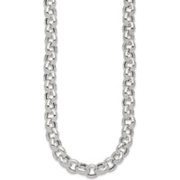 Sterling Silver Polished Fancy Link Necklace - 24 Inches, 10.02mm Width by Lumare Gioia