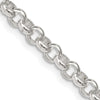 Sterling Silver Polished Rolo Chain Necklace - 36 inches by Lumare Gioia