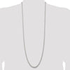 Sterling Silver Polished Rolo Chain Necklace - 36 inches by Lumare Gioia