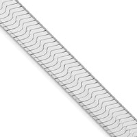 Sterling Silver Rhodium-Plated 10.5mm Magic Herringbone Chain - 20" Length by Lumare Gioia