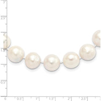 Sterling Silver Rhodium-Plated 12-13mm Freshwater Cultured Pearl 20" Necklace with Pearl Clasp by Monteluci Fine Jewelry