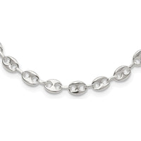 Sterling Silver Rhodium-Plated 16in Fancy Link Necklace with 2in Extender by Lumare Gioia