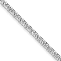 Sterling Silver Rhodium-Plated 18" Spiga Chain Necklace - 3.7mm Width by Lumare Gioia