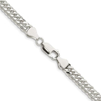 Sterling Silver Rhodium-Plated 20" 5.7mm Diamond-Cut Curb Chain by Lumare Gioia
