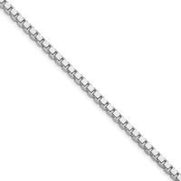 Sterling Silver Rhodium-Plated 22" 3.25mm Box Chain Necklace by Lumare Gioia
