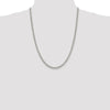 Sterling Silver Rhodium-Plated 24" 5mm Rolo Chain Necklace with Lobster Clasp by Lumare Gioia