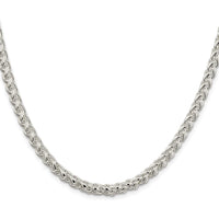 Sterling Silver Rhodium-Plated 26" 5mm Spiga Chain Necklace by Lumare Gioia