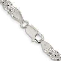 Sterling Silver Rhodium-Plated 26" 5mm Spiga Chain Necklace by Lumare Gioia