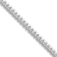Sterling Silver Rhodium-Plated 26" Domed Curb Chain Necklace - 9mm Width by Lumare Gioia