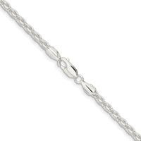 Sterling Silver Rhodium-Plated 26" Spiga Chain Necklace - 3.7mm Width by Lumare Gioia