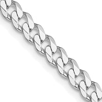 Sterling Silver Rhodium-Plated 30" 4.5mm Curb Chain with Lobster Clasp by Lumare Gioia
