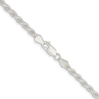 Sterling Silver Rhodium-Plated 30" 4.5mm Solid Rope Chain Necklace by Lumare Gioia