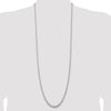 Sterling Silver Rhodium-Plated 36" 4.75mm Polished Rolo Chain with Lobster Clasp by Lumare Gioia
