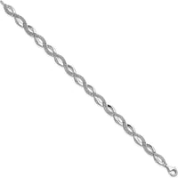 Sterling Silver Rhodium-Plated Diamond Bracelet with 0.25 Carat Natural Diamonds by Lumare Gioia