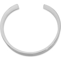 Sterling Silver Rhodium-Plated Polished 20mm Cuff Bangle by Lumare Gioia
