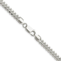 Sterling Silver Rhodium-Plated Polished 22" Domed Curb Chain Necklace - 5.7mm Width by Lumare Gioia