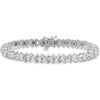 Sterling Silver Rhodium Plated Tennis Bracelet with 25 Round Diamonds - 0.50 Carat Total Diamond Weight by Lumare Gioia