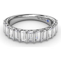 Straight Baguette Diamond Band with Emerald Cut Diamonds by Fana - 1.35 Carat Total Diamond Weight
