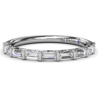 Tapered Baguette Diamond Wedding Band by Fana - 0.64 Carat Total Diamond Weight