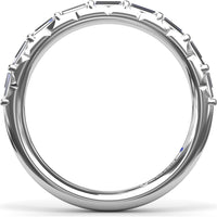 Tapered Baguette Diamond Wedding Band by Fana - 0.64 Carat Total Diamond Weight