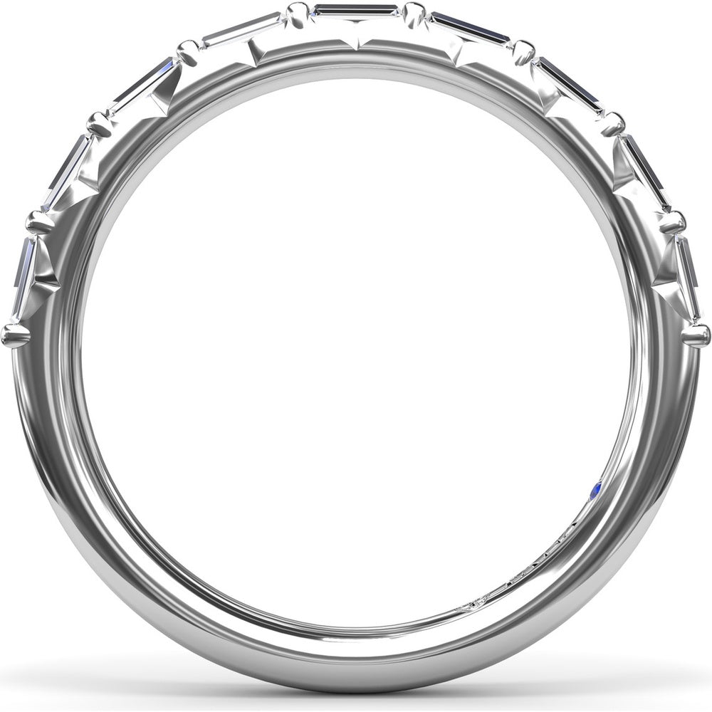Tapered Baguette Diamond Wedding Band by Fana - 0.64 Carat Total Diamond Weight
