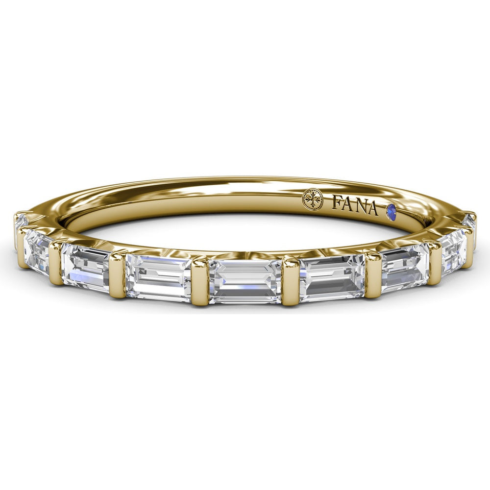 Tapered Baguette Diamond Wedding Band by Fana - 0.64 Carat Total Diamond Weight