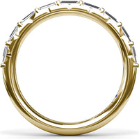 Tapered Baguette Diamond Wedding Band by Fana - 0.64 Carat Total Diamond Weight