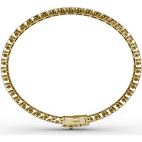 Tennis Bracelet with Halo Set Round Rubies and Diamonds by Fana - 12.60 Carat Total Gemstone Weight