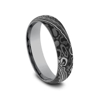 The Acid Etch Men's Wedding Band in Grey Tantalum - 6mm Width by Tantalum