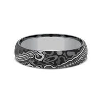 The Acid Etch Men's Wedding Band in Grey Tantalum - 6mm Width by Tantalum