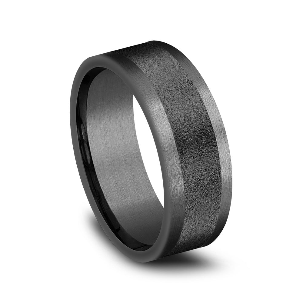 The Admiral Men's Wedding Band in Tantalum - 8mm Width by Tantalum