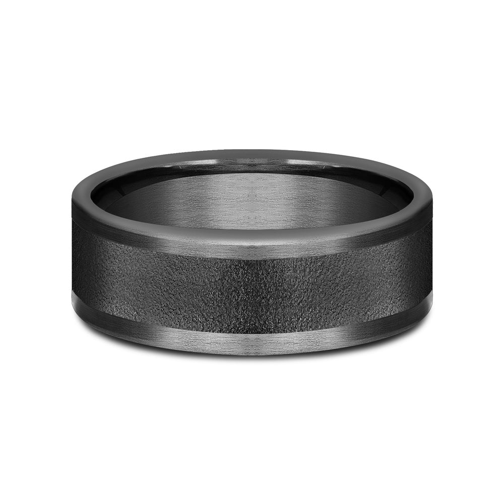 The Admiral Men's Wedding Band in Tantalum - 8mm Width by Tantalum
