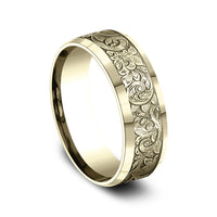 The Ambassador Men's Wedding Band in 14K Yellow Gold - 7.5mm Width by Benchmark