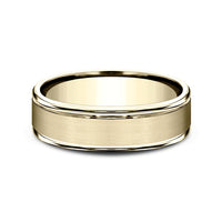 The Arcadia Men's Wedding Band in 14K Yellow Gold - 6.5mm by Benchmark