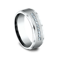 The Archduke Men's Wedding Band in 14K White Gold - 7mm Width by Benchmark