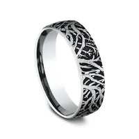 The Artemis Men's Wedding Band in 14K White Gold - 6.5mm Width by Benchmark