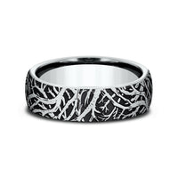 The Artemis Men's Wedding Band in 14K White Gold - 6.5mm Width by Benchmark