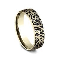 The Artemis Men's Wedding Band in 14K Yellow Gold - 6.5mm Width by Benchmark
