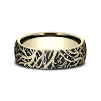 The Artemis Men's Wedding Band in 14K Yellow Gold - 6.5mm Width by Benchmark