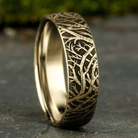The Artemis Men's Wedding Band in 14K Yellow Gold - 6.5mm Width by Benchmark