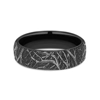 The Artemis Men's Wedding Band in Black Titanium - 6.5mm Width by Forge