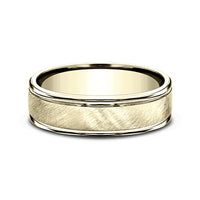 The Aurelius Men's Wedding Band in 14K Yellow Gold - 6mm Width by Benchmark