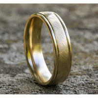 The Aurelius Men's Wedding Band in 14K Yellow Gold - 6mm Width by Benchmark