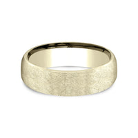 The Aurora Men's Wedding Band in 14K Yellow Gold - 6.5mm Width by Benchmark