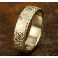 The Aurora Men's Wedding Band in 14K Yellow Gold - 6.5mm Width by Benchmark