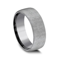 The Aurora Men's Wedding Band in Grey Tantalum - 8mm Width by Tantalum