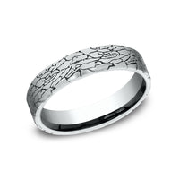 The Avalon Men's Wedding Band in 14K White Gold - 5mm Width by Benchmark