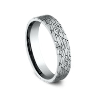 The Avalon Men's Wedding Band in 14K White Gold - 5mm Width by Benchmark